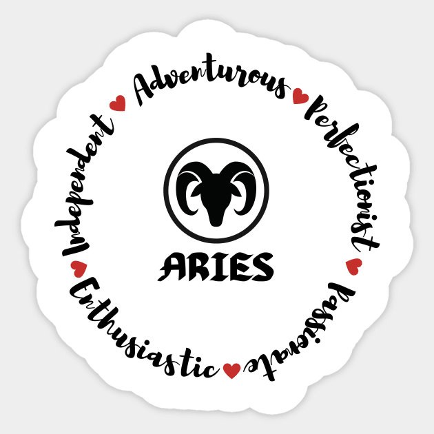 Aries ♈🐏 Zodiac Sign Astrology Sticker by Bro Aesthetics